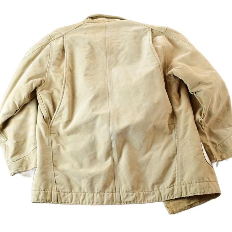 Vintage 1980s Distressed Carhartt Blanket Lined Chore Coat Men's M from propervintagecanada