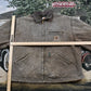 Vintage 1980s Distressed Carhartt Blanket Lined Detroit Jacket Men's 2XL from propervintagecanada
