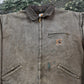 Vintage 1980s Distressed Carhartt Blanket Lined Detroit Jacket Men's 2XL from propervintagecanada