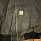 Vintage 1980s Distressed Carhartt Hooded Work Jacket Men's 2XL from propervintagecanada