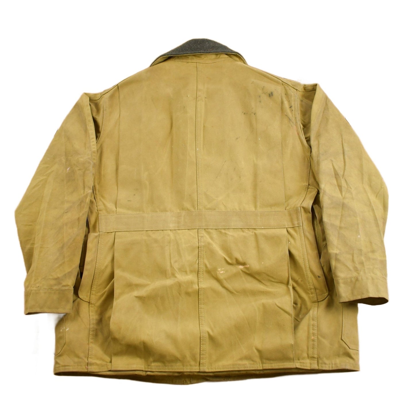 Vintage 1980s Distressed Filson Tin Cloth Cruiser Jacket Men's Large from propervintagecanada