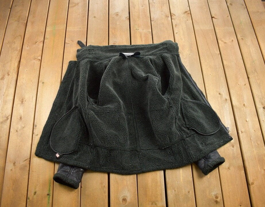 Vintage 1980s Dona Black Leather Hooded Flight Jacket Men's Large from propervintagecanada