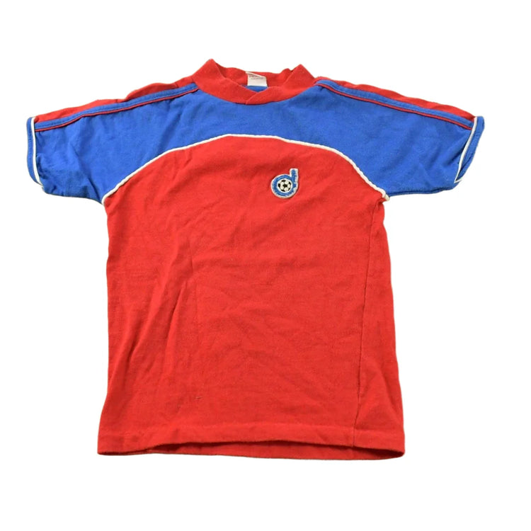 Vintage 1980s Donmoor Soccer T-Shirt Youth Small from propervintagecanada