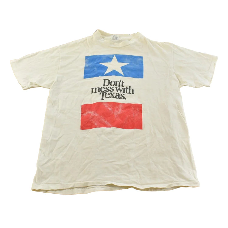 Vintage 1980s Dont' Mess With Texas T-Shirt Men's M from propervintagecanada