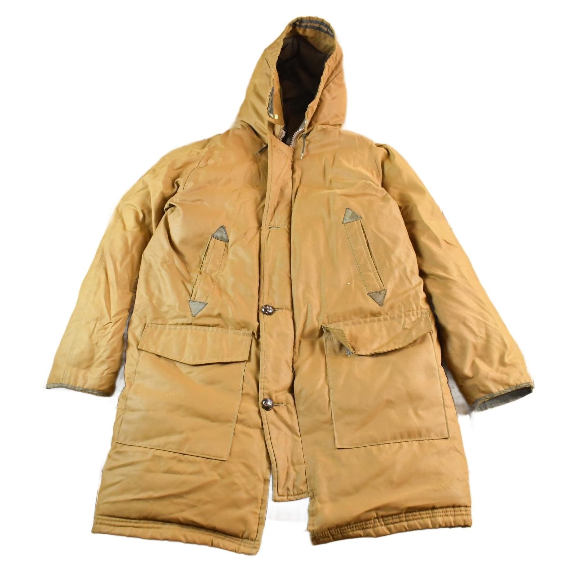 Vintage 1980s Down Full Zip Parka Puffer Jacket Men's L from propervintagecanada