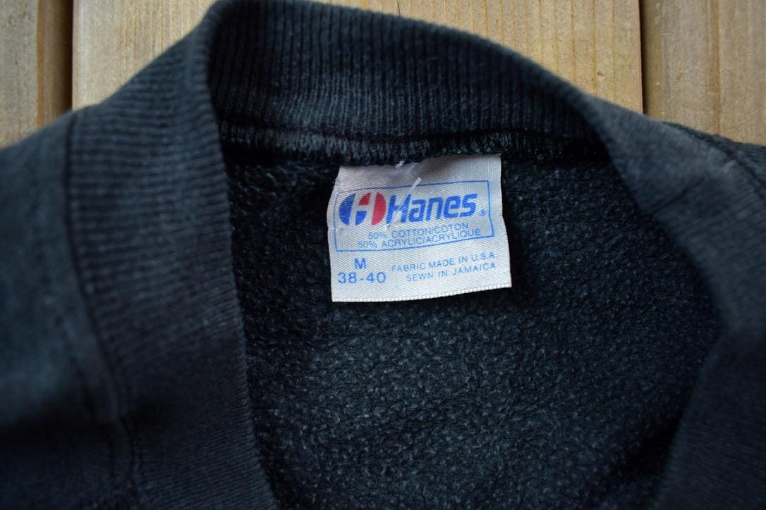 Vintage 1980s Dressage Neon Horse Rider Crewneck Sweatshirt Men's Small from propervintagecanada