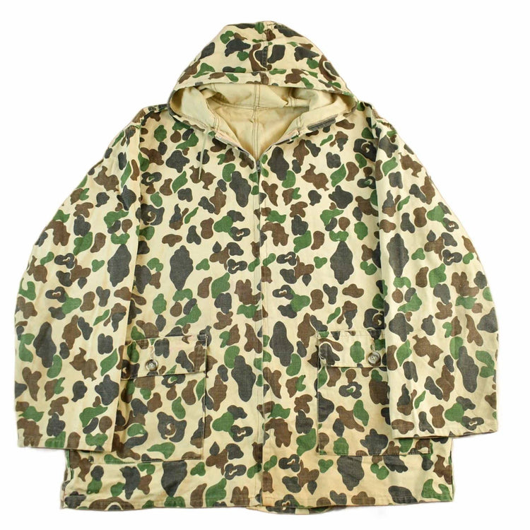 Vintage 1980s Duck Camouflaged Zip Up Hooded Hunting Jacket Men's XL from propervintagecanada