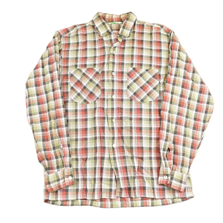 Vintage 1980s Dutch Maid Plaid Button Up Shirt Men's Medium from propervintagecanada