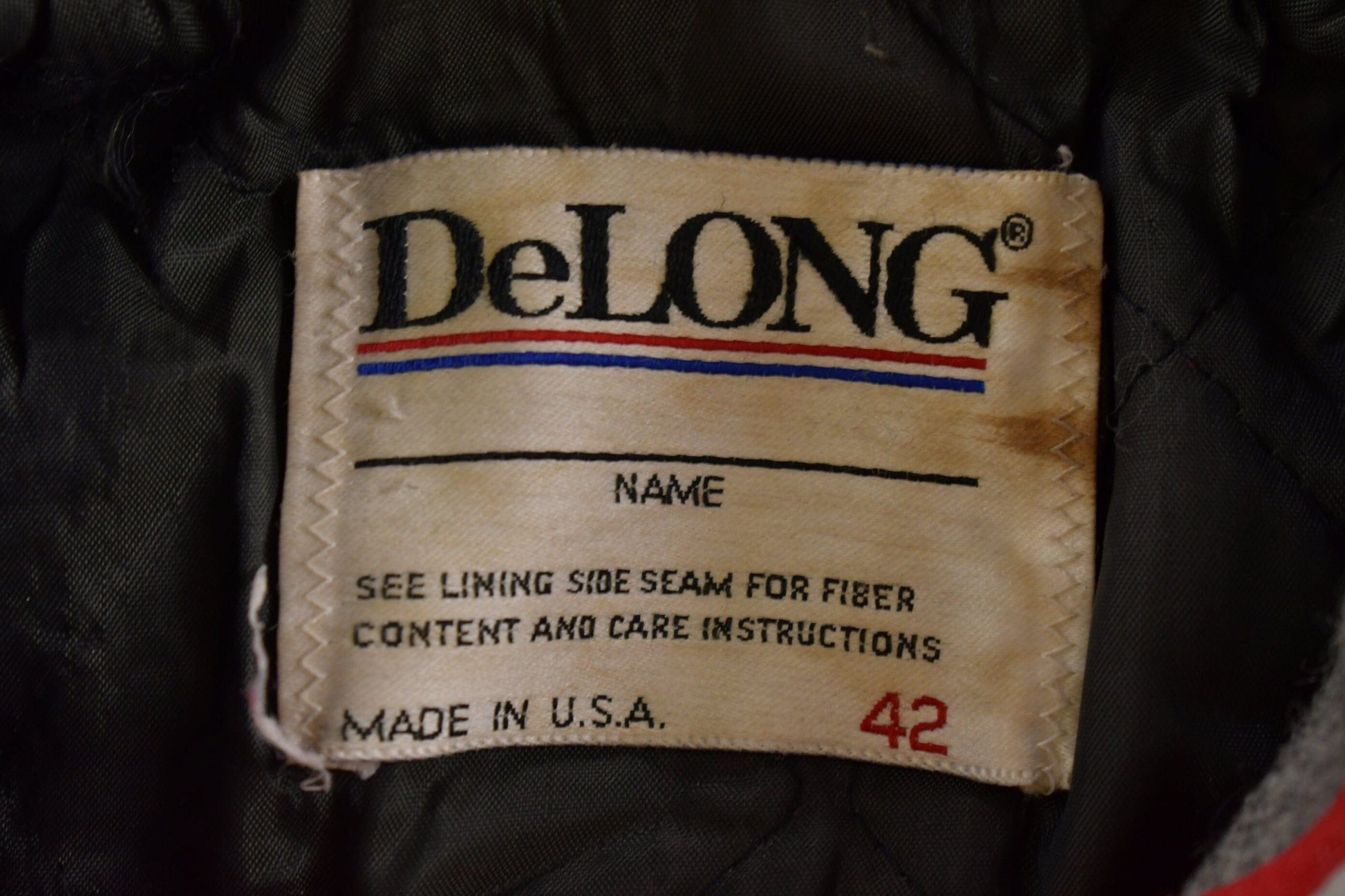 Vintage 1980s East Delong Varsity Jacket Men's Medium from propervintagecanada