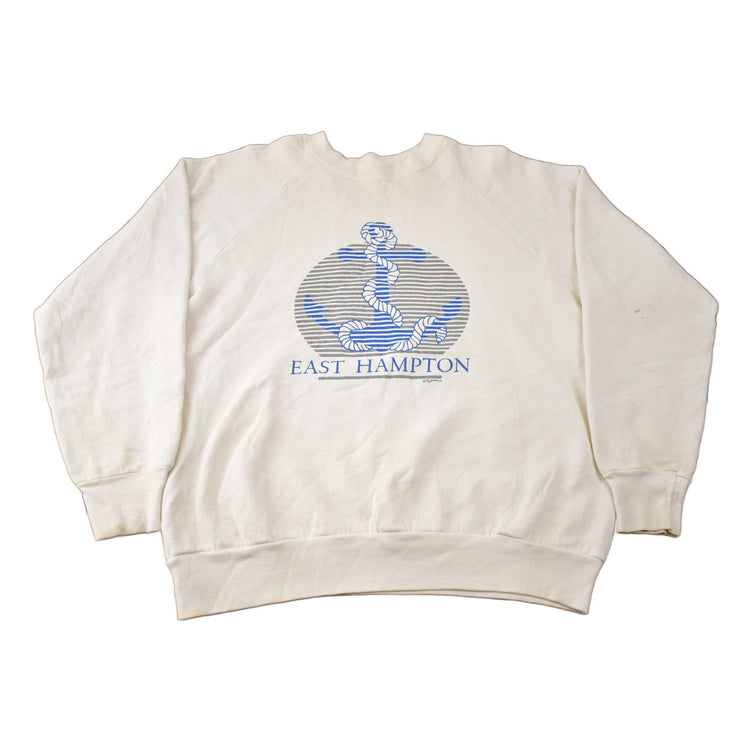 Vintage 1980s East Hampton Crewneck Men's Small from propervintagecanada