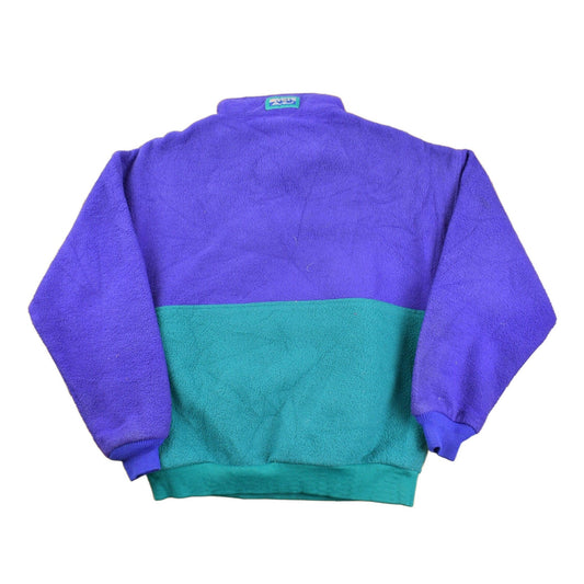 Vintage 1980s Eddie Bauer Quarter Zip Fleece Sweater Men's Medium from propervintagecanada
