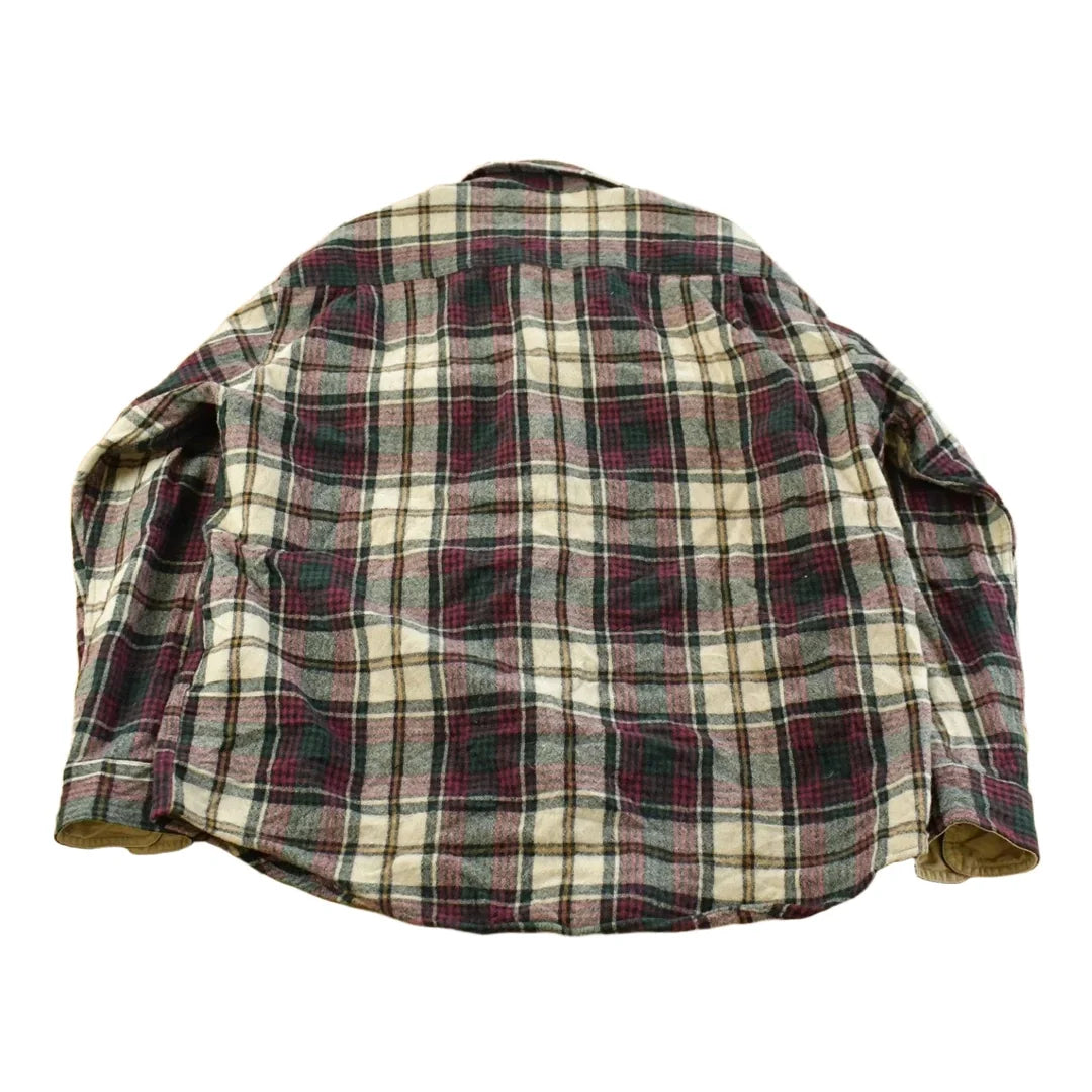 Vintage 1980s Eddie Bauer Wool Flannel Button Up Shirt Men's Large from propervintagecanada