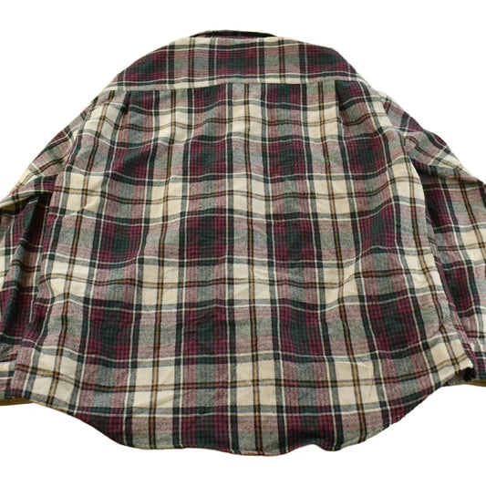 Vintage 1980s Eddie Bauer Wool Flannel Button Up Shirt Men's XL from propervintagecanada