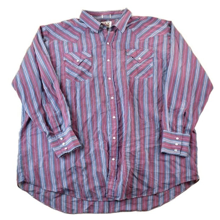 Vintage 1980s Ely Cattleman Western Style Button Up Shirt Mens XL from propervintagecanada