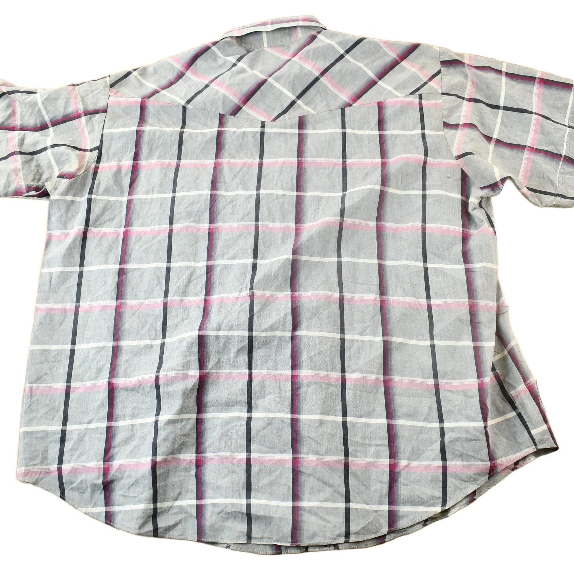 Vintage 1980s Ely Plains Western Cowboy Style Plaid Button Up Shirt Men's Large from propervintagecanada