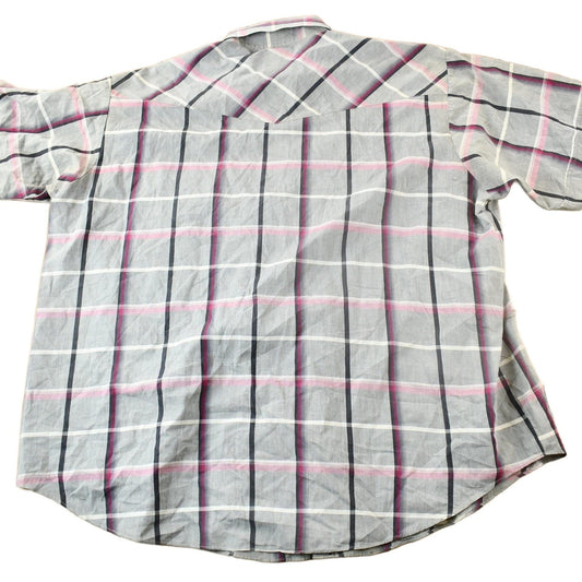 Vintage 1980s Ely Plains Western Cowboy Style Plaid Button Up Shirt Men's Large from propervintagecanada