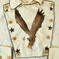Vintage 1980s Embroidered Eagle Western Style Bib Front Button Up Shirt Men's Large from propervintagecanada