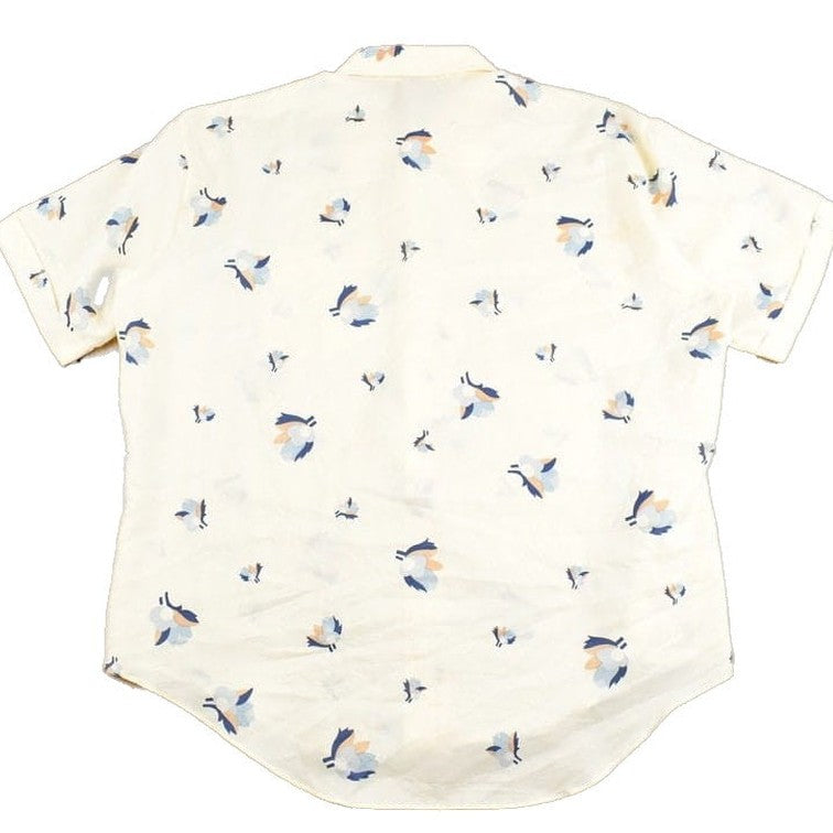 Vintage 1980s Envoy Floral Short Sleeve Button Up Shirt Men's Large from propervintagecanada