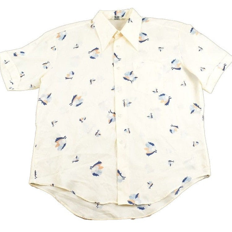 Vintage 1980s Envoy Floral Short Sleeve Button Up Shirt Men's Large from propervintagecanada