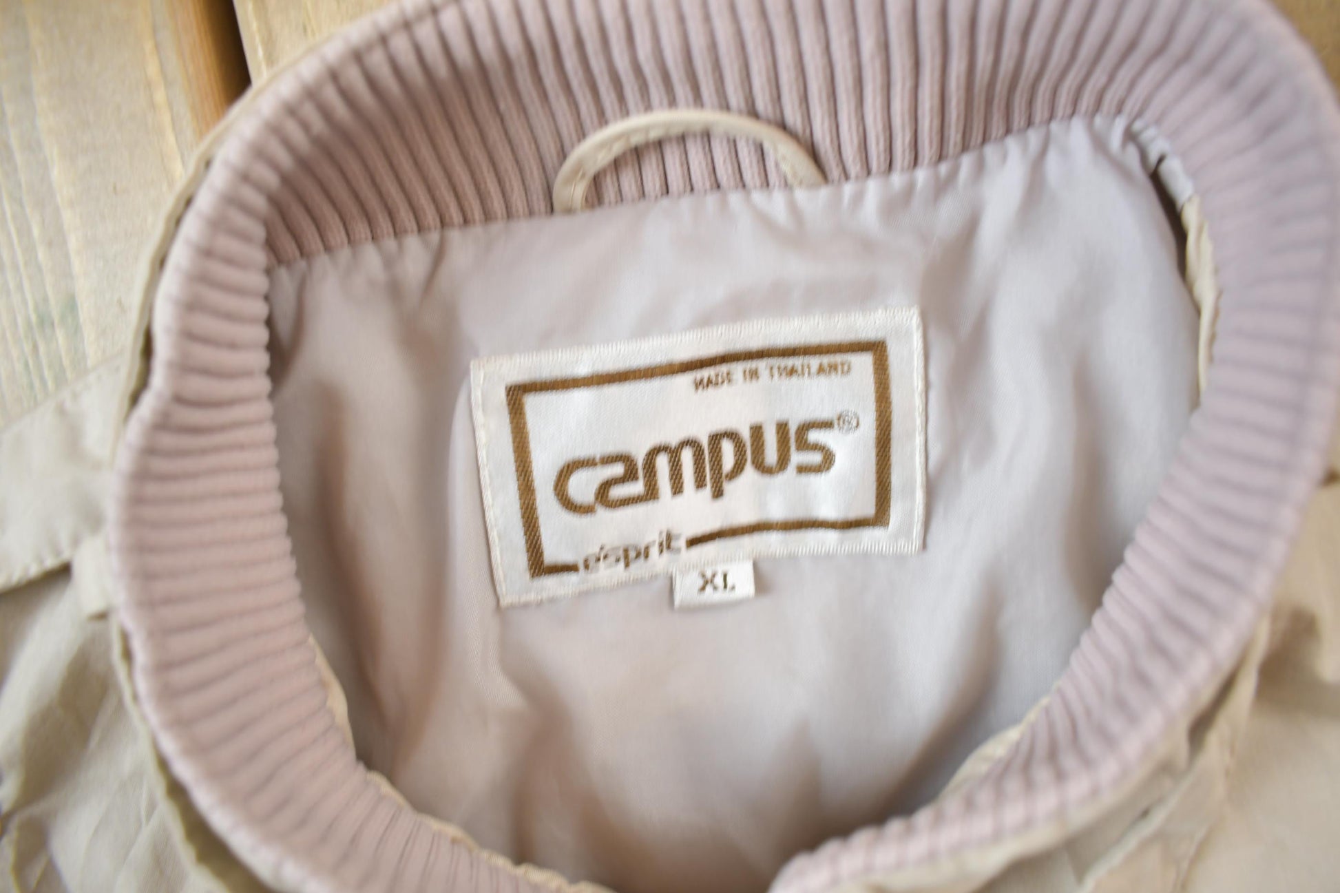 Vintage 1980s Esprit Campus Windbreaker Bomber Jacket Men's XL from propervintagecanada