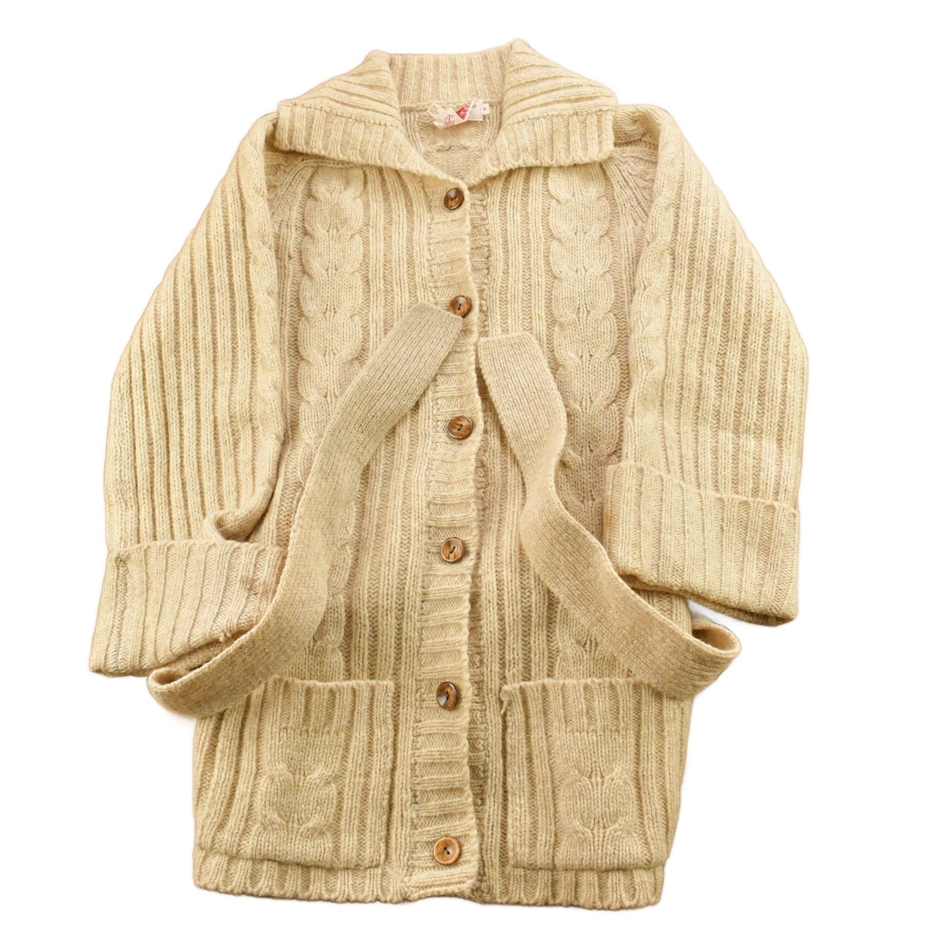 Vintage 1980s Evan-Picone 100% Wool Knit Sweater Men's Medium from propervintagecanada