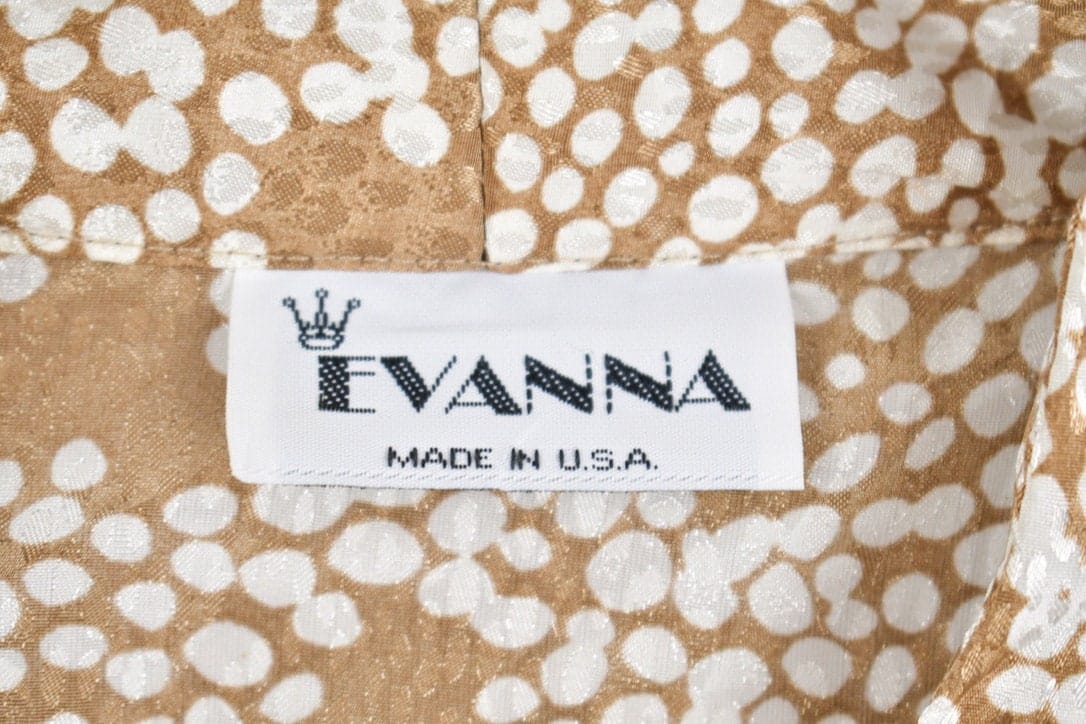 Vintage 1980s Evanna Half Button Up Shirt Men's Small from propervintagecanada