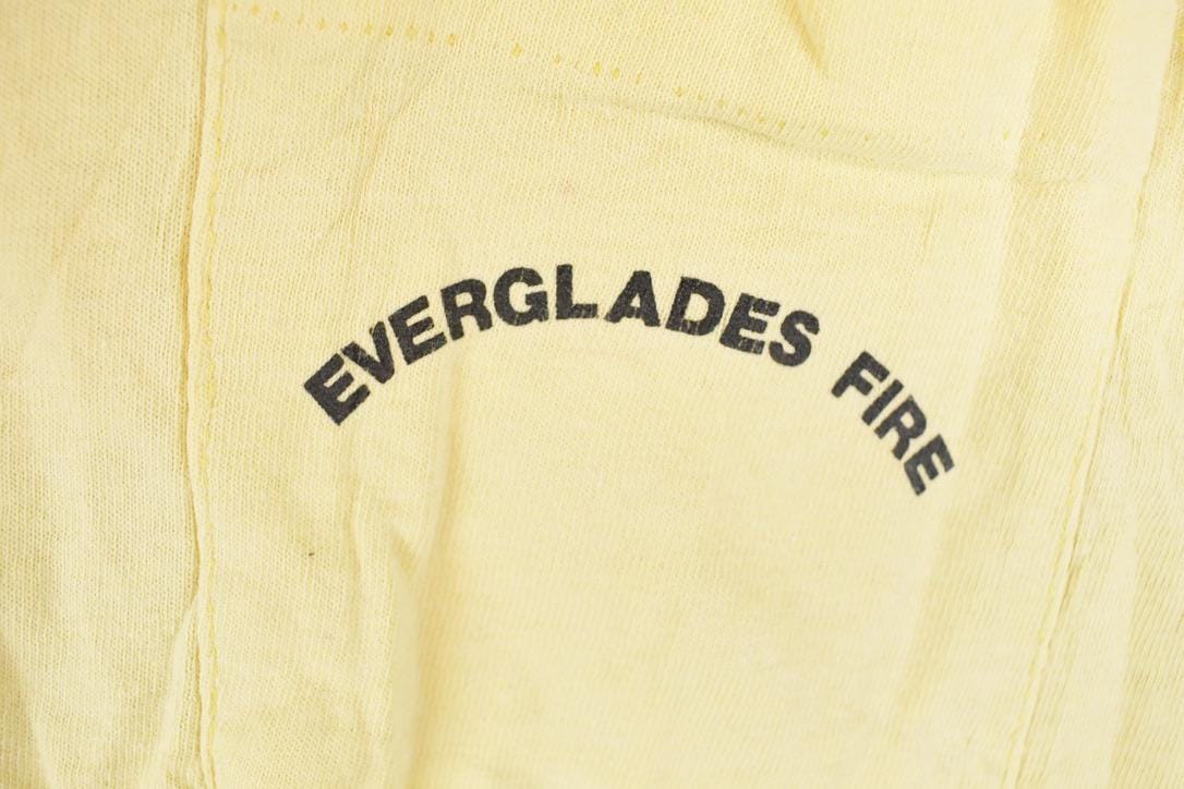Vintage 1980s Everglades Fire Management Souvenir Pocket T-Shirt Men's M from propervintagecanada