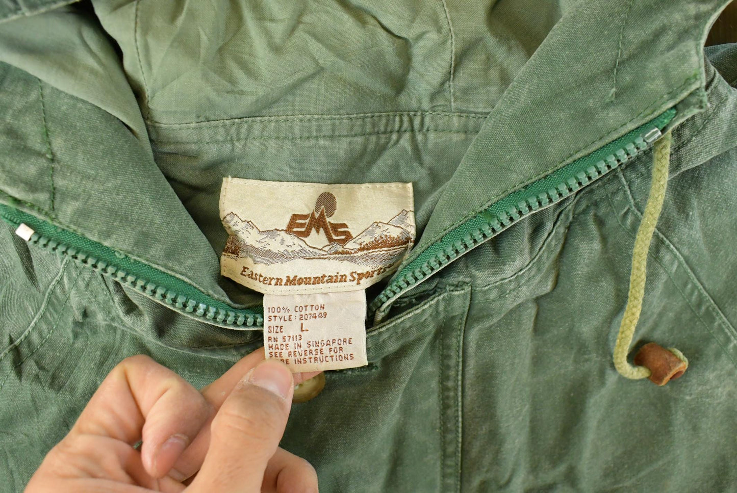 Vintage 1980s Extreme Mountain Sports EMS Parka Jacket Men's Large / Vintage Parka Coat / Outdoors / Streetwear from propervintagecanada