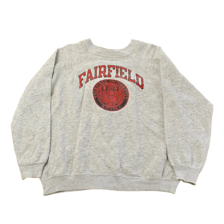 Vintage 1980s Fairfield University Crewneck Sweatshirt Men's Medium from propervintagecanada