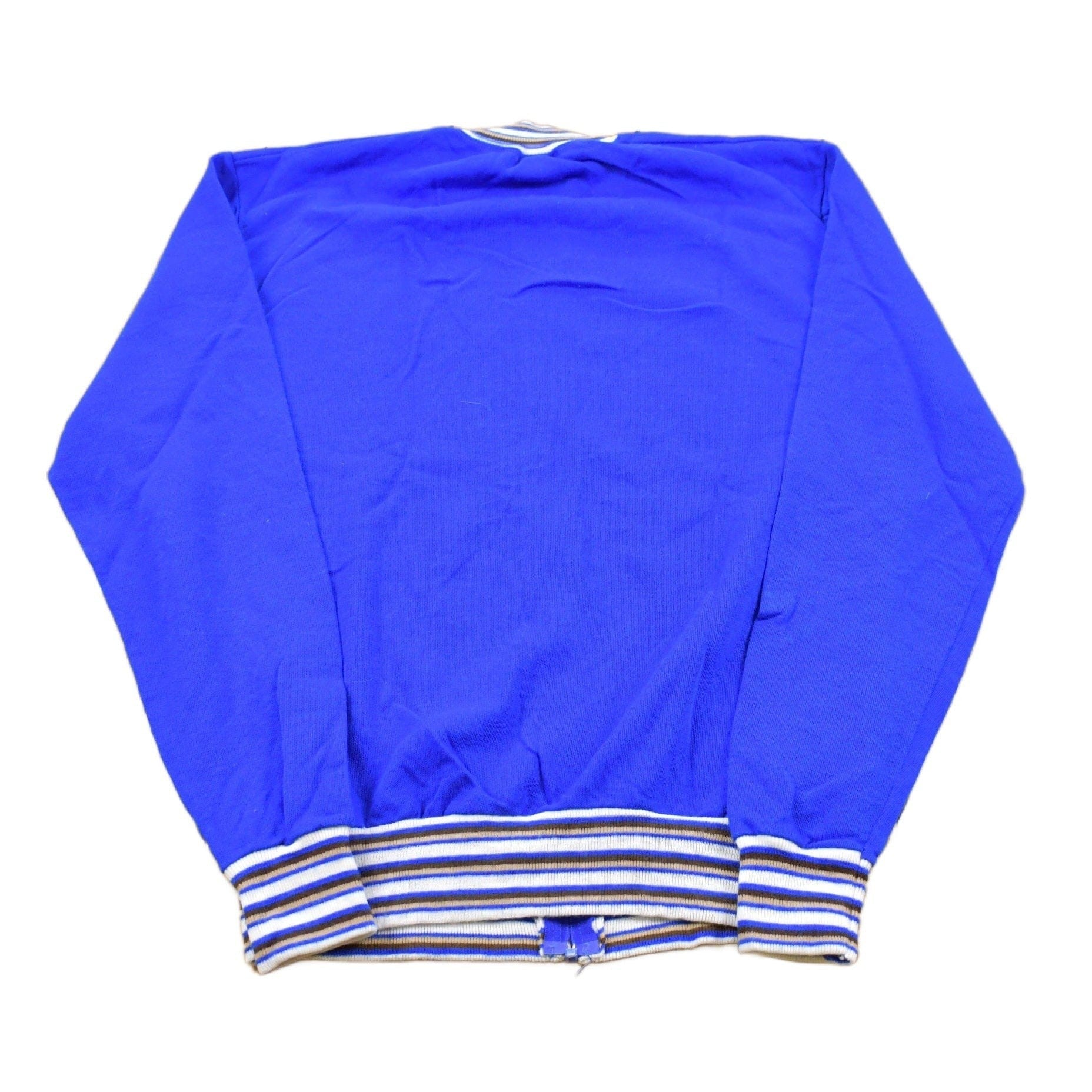 Vintage 1980s Fashion Fleece Light Cotton Zip Up Shirt Men's Medium from propervintagecanada