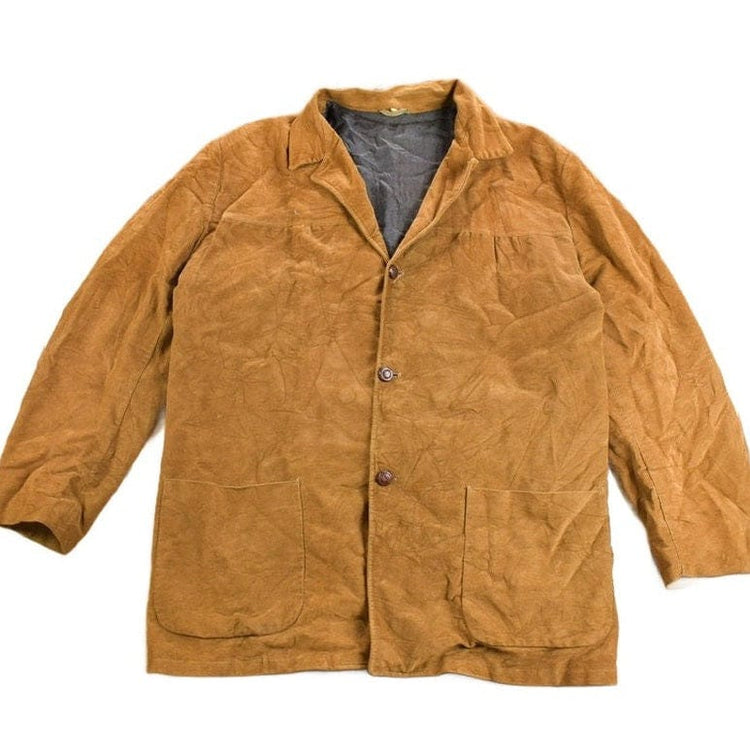 Vintage 1980s Faux Suede Jacket Men's 2XL from propervintagecanada