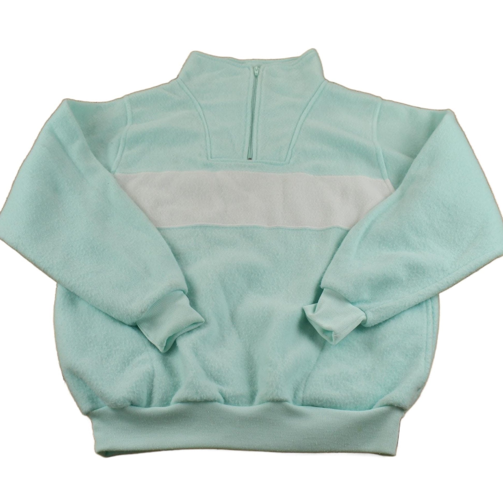 Vintage 1980s Favorites Fleece Quater-Zip Sweater Men's M from propervintagecanada