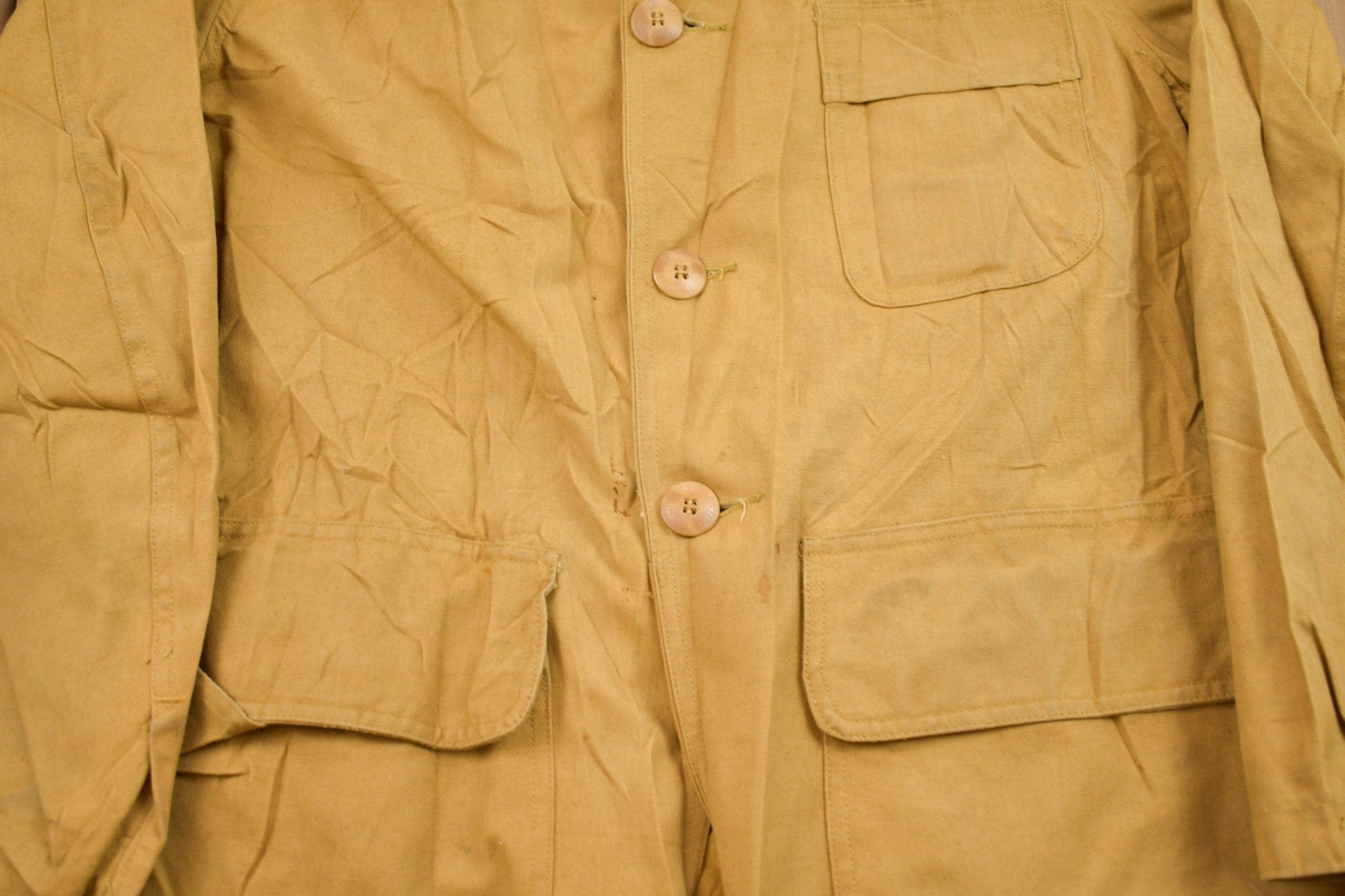Vintage 1980s Field Canvas Jacket Men's Large from propervintagecanada