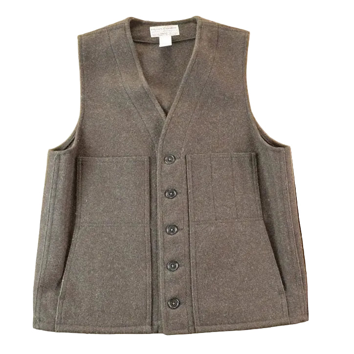 Vintage 1980s Filson Mackinaw Wool Cruiser Vest / 100% Wool Jacket / Outdoorsman / Made In USA / Chore Coat / Hunting Jacket from propervintagecanada