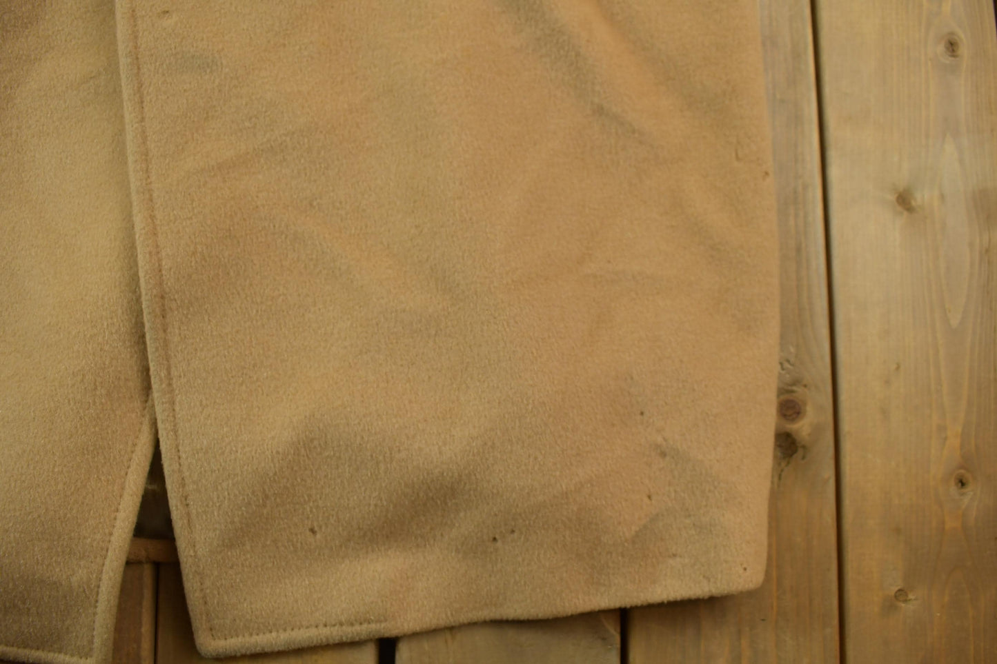 Vintage 1980s Fine Arts Wool Overcoat Men's XL from propervintagecanada