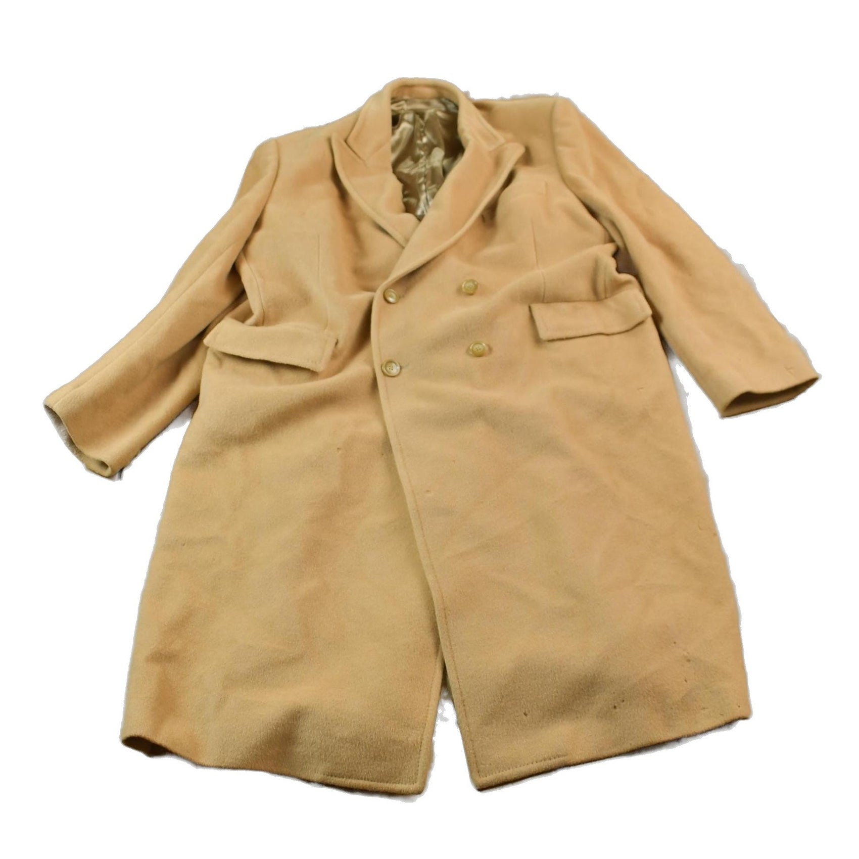 Vintage 1980s Fine Arts Wool Overcoat Men's XL from propervintagecanada