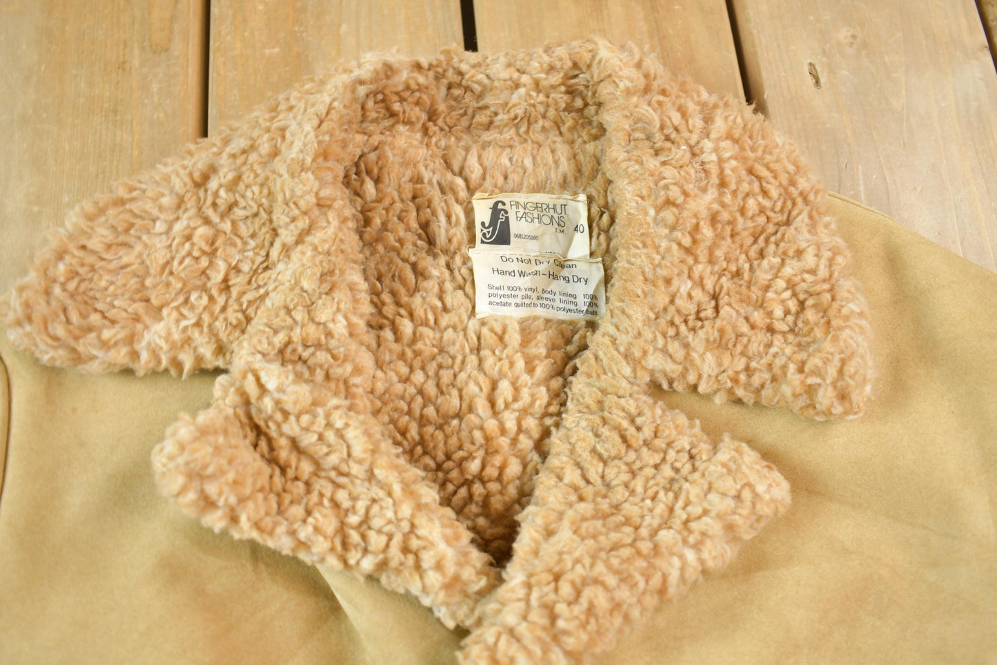 Vintage 1980s Fingerhut Fashions Western Outdoor Wear Faux Shearling Jacket Men's Large from propervintagecanada