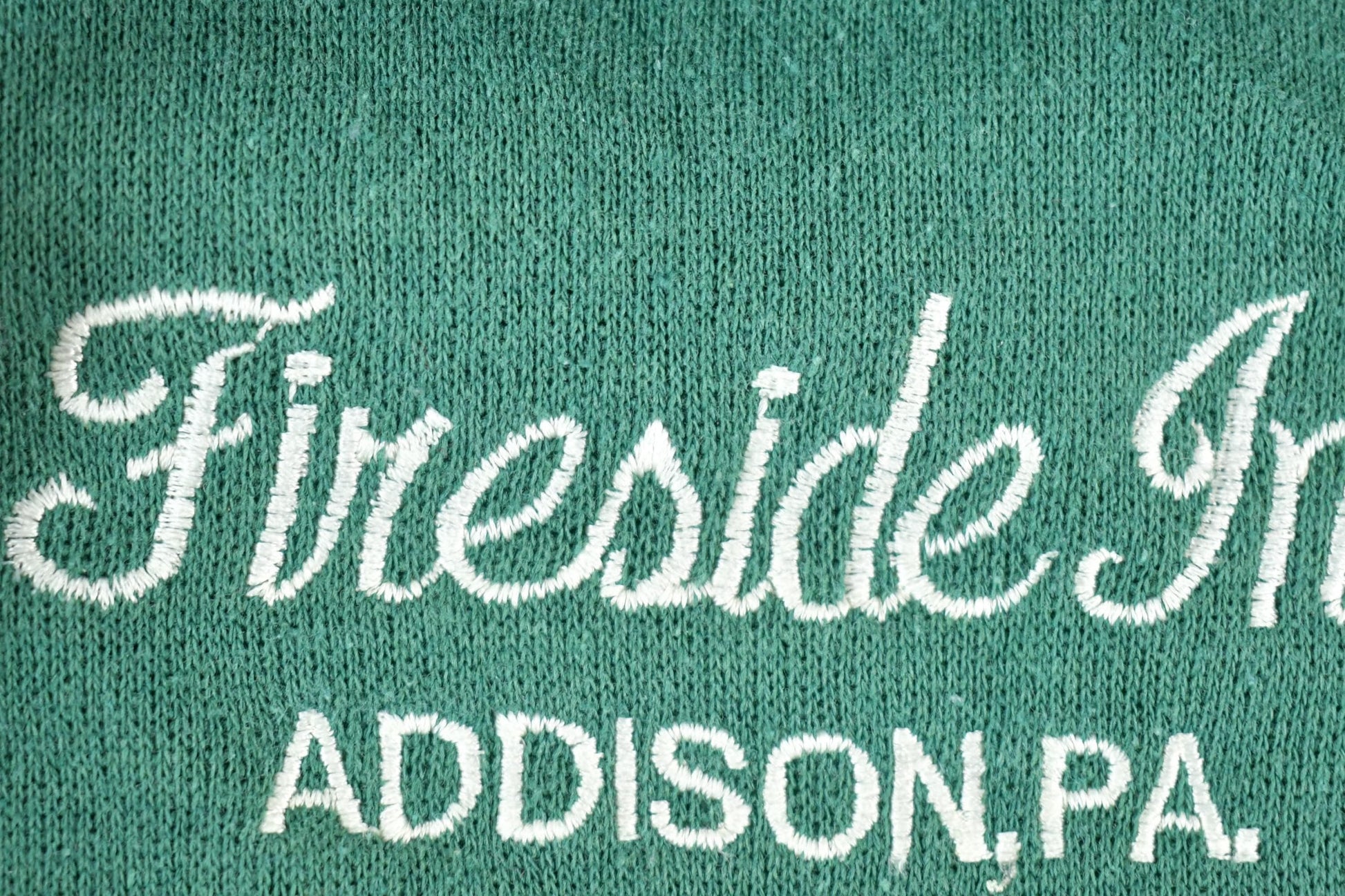 Vintage 1980s Fireside Inn Addison PA Hoodie Sweatshirt Made In USA Men's Large from propervintagecanada