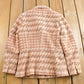 Vintage 1980s Fleece Houndstooth Blazer Men's Small from propervintagecanada