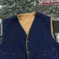 Vintage 1980s Fleece Lined Denim Button Up Vest Men's M from propervintagecanada