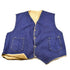 Vintage 1980s Fleece Lined Denim Button Up Vest Men&