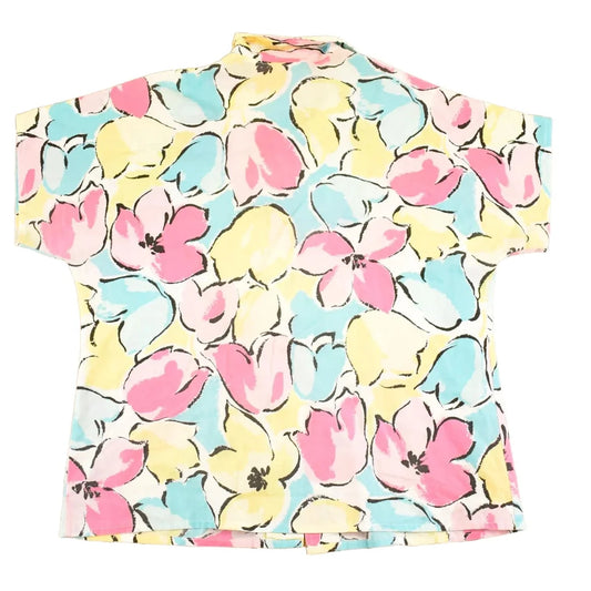 Vintage 1980s Floral AOP Button Up Shirt Women's L from propervintagecanada