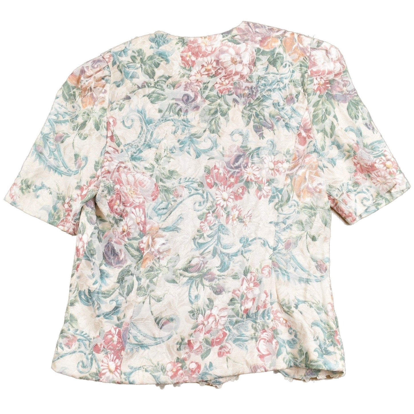 Vintage 1980s Floral Tapestry Button Up Shirt Men's S from propervintagecanada