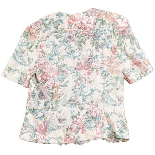 Vintage 1980s Floral Tapestry Button Up Shirt Men's S from propervintagecanada