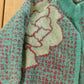 Vintage 1980s Floral Wool Mohair Knit Cardigan Sweater Women's XL from propervintagecanada