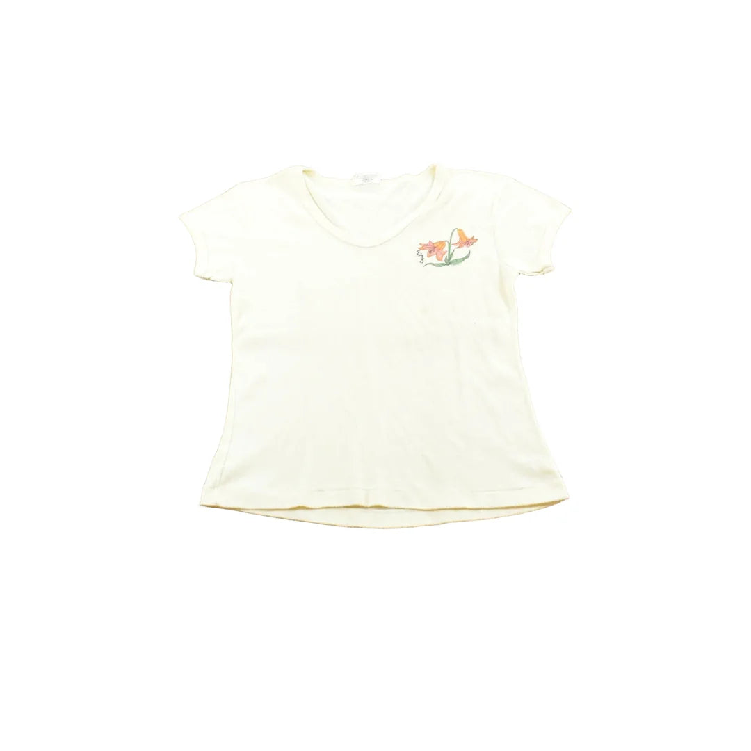 Vintage 1980s Flower Graphic T Shirt Mens XS from propervintagecanada