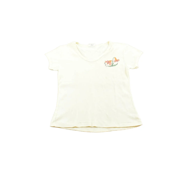Vintage 1980s Flower Graphic T Shirt Mens XS from propervintagecanada
