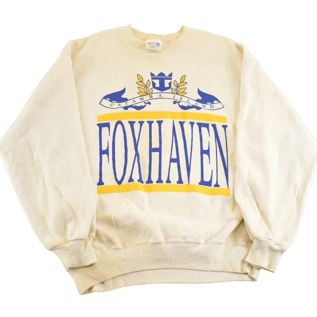 Vintage 1980s Foxhaven Catawba Island Souvenir Crewneck Sweatshirt Men's M from propervintagecanada