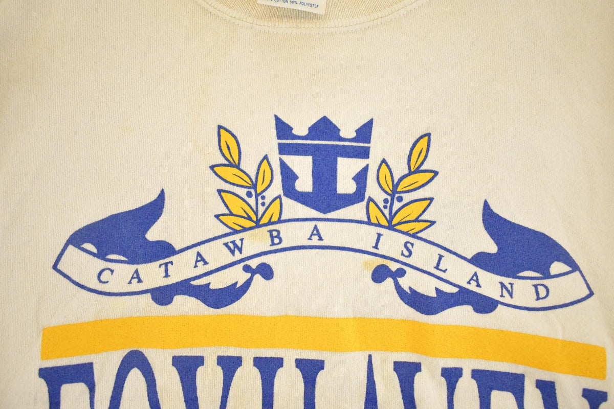 Vintage 1980s Foxhaven Catawba Island Souvenir Crewneck Sweatshirt Men's M from propervintagecanada
