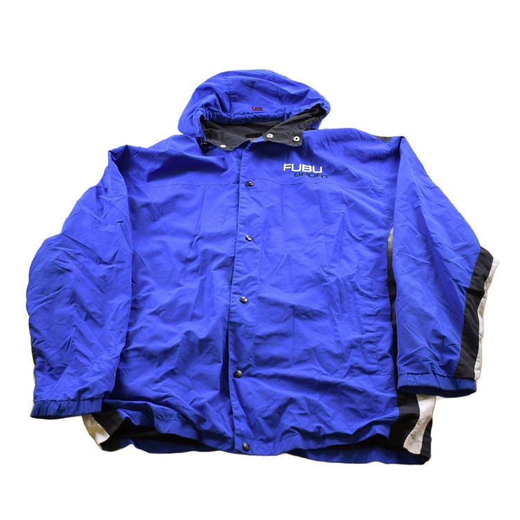 Vintage 1980s Fubu Sport Windbreaker Jacket Men's XL from propervintagecanada